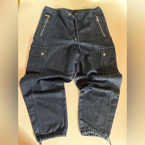 Michael Kors Navy Blue Cargo Joggers